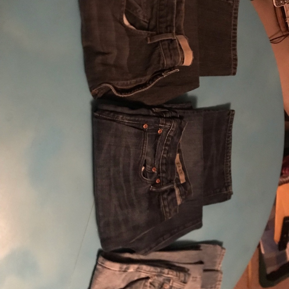 Three pairs of Men’s Denim Jeans sold separately…….  E A C H. pair is 38 x 36